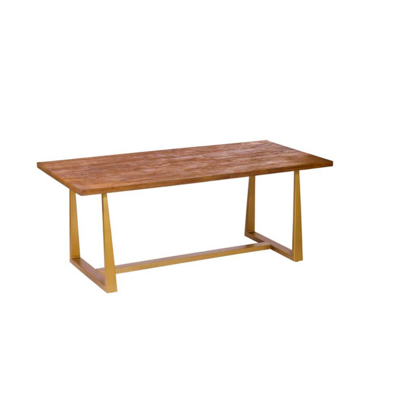 Eettafel Belvedere Bruin Mangohout & metaal 240 cm