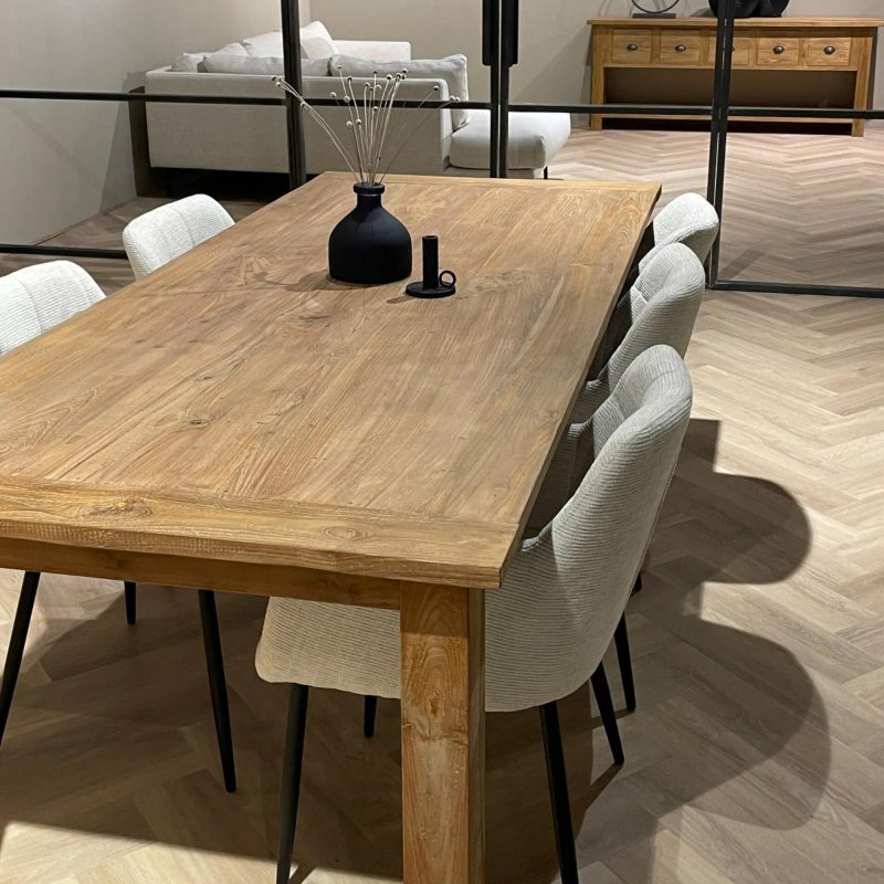 Eettafel DK Koplat Naturel Teakhout 240 cm